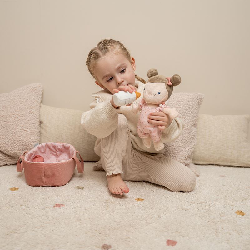 Bebé Rosa na alcofa Toys Little Dutch