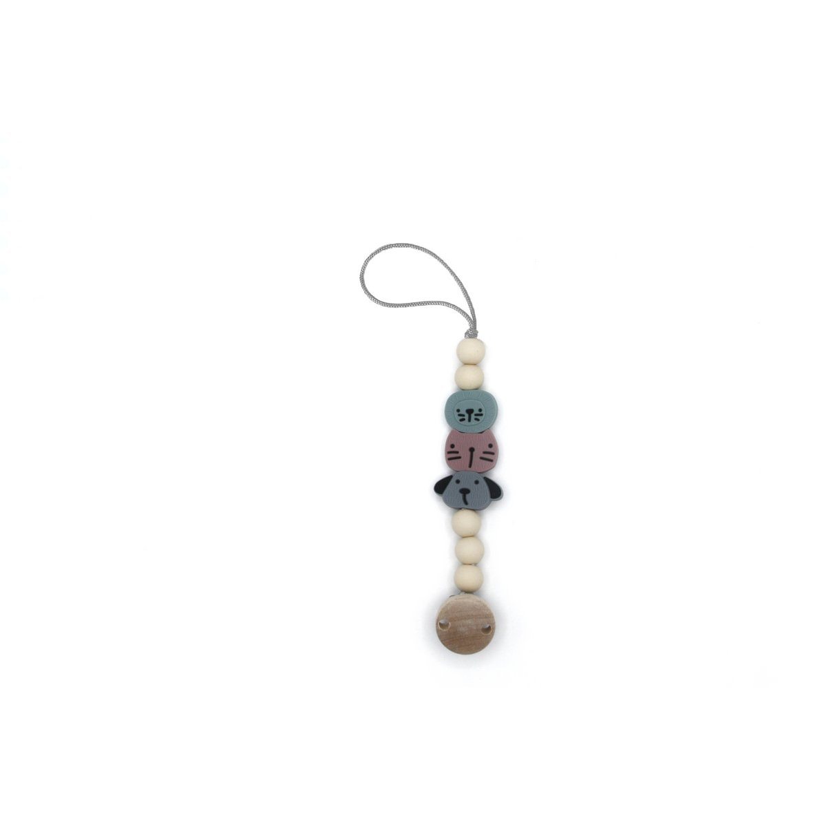 Pacifier clip animals pastel pacifier clip the cotton cloud 