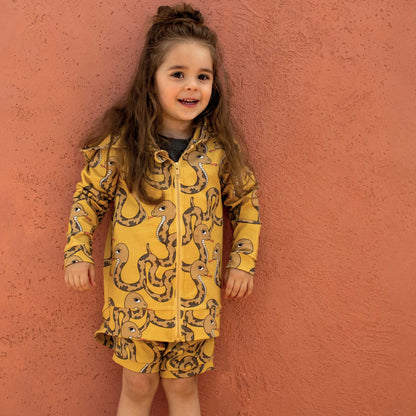 Snake yellow hoodie Dear Sophie Tops Dear Sophie 