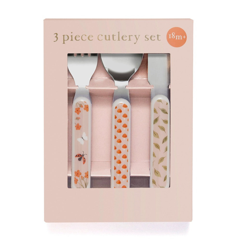 Conjunto de talheres animal craddle pink Dinnerware Petit Monkey