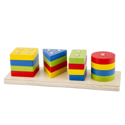 Geometric stacking puzzle New Classic Toys Toys New Classic Toys 