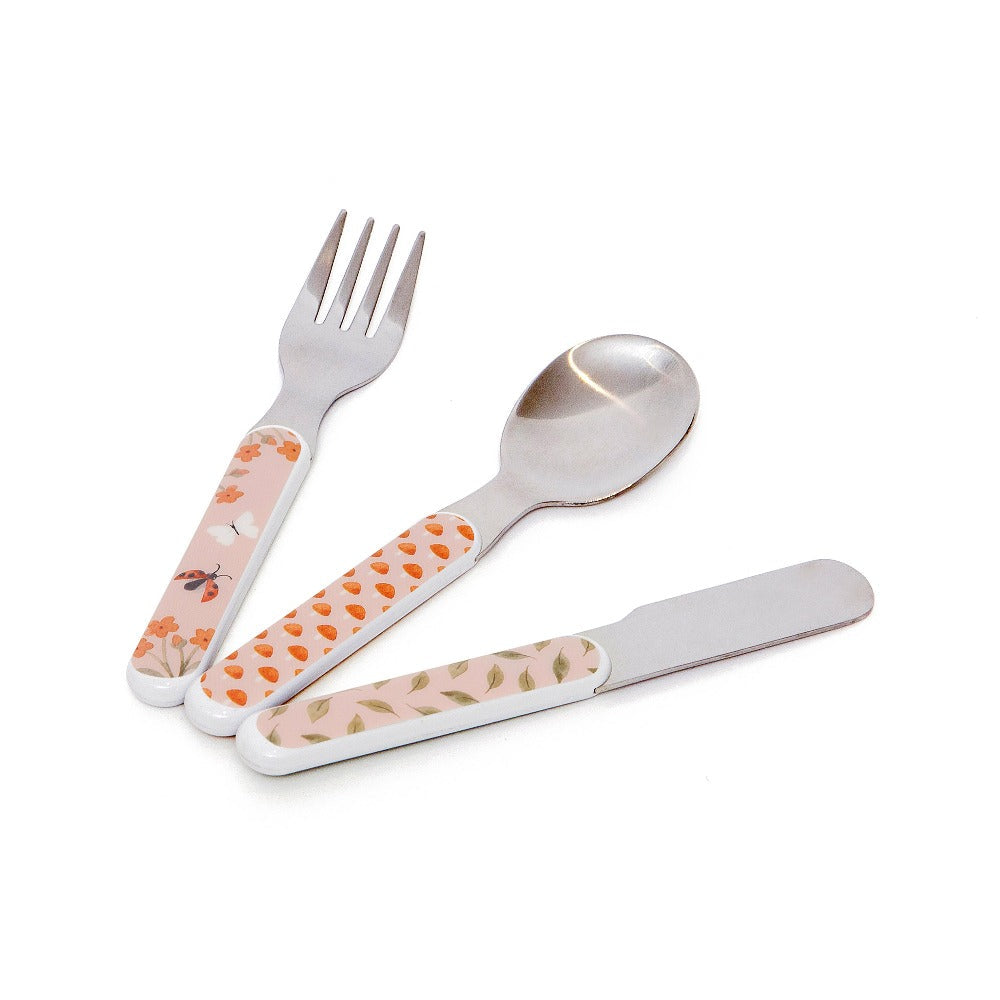 Conjunto de talheres animal craddle pink Dinnerware Petit Monkey