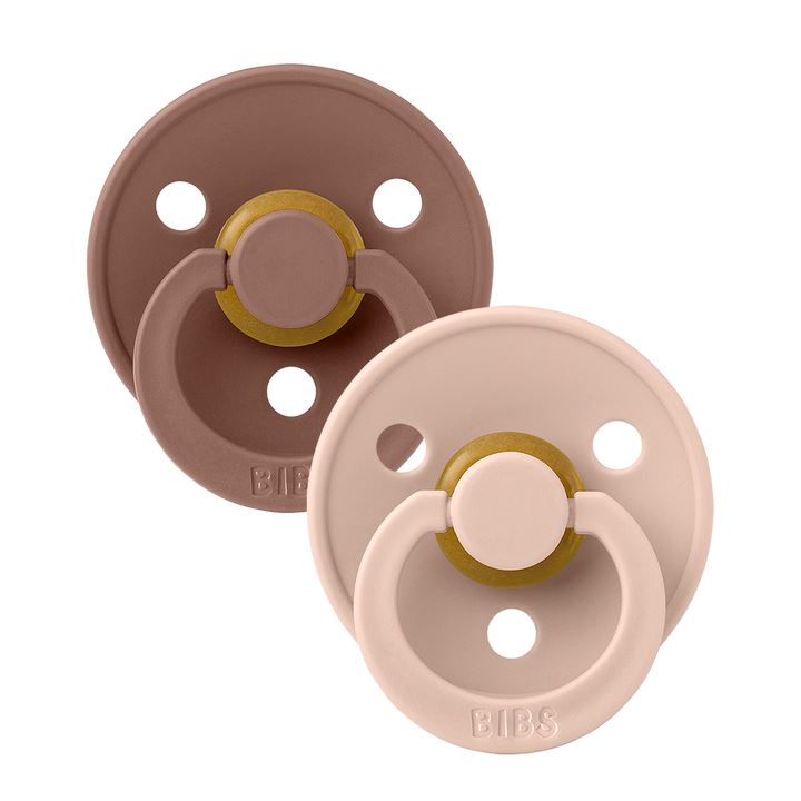 BIBS colour 2-pack pacifier woodchuck | blush Pacifier BIBS 