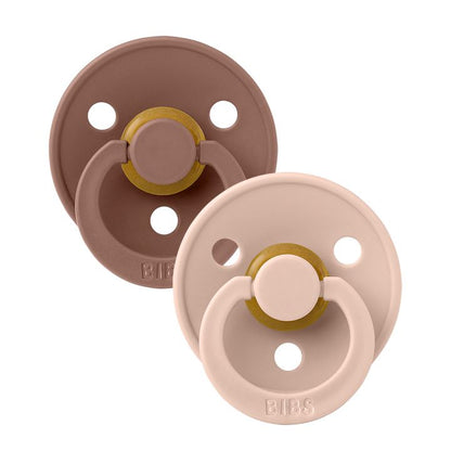BIBS colour 2-pack pacifier woodchuck | blush Pacifier BIBS 