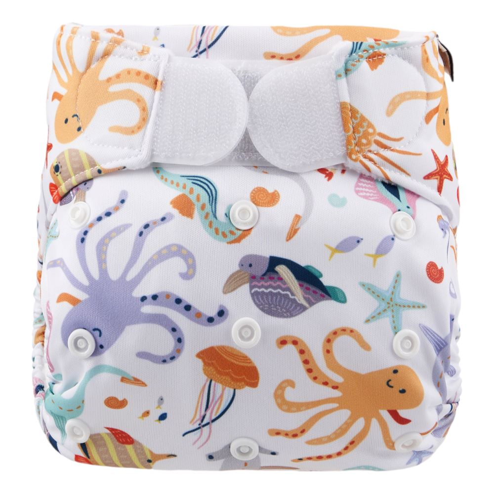 Fralda de natação reutilizável c/ velcro marina Happy Bear 