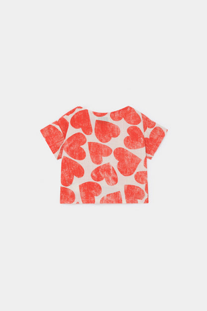 Hearts blouse Bobo Choses Tops Bobo Choses 