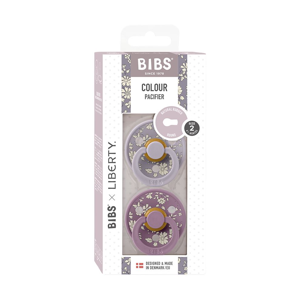 2 chupetas BIBS x Liberty Colour Capel | fossil grey mix Bibs 