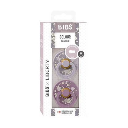 2 chupetas BIBS x Liberty Colour Capel | fossil grey mix Bibs 