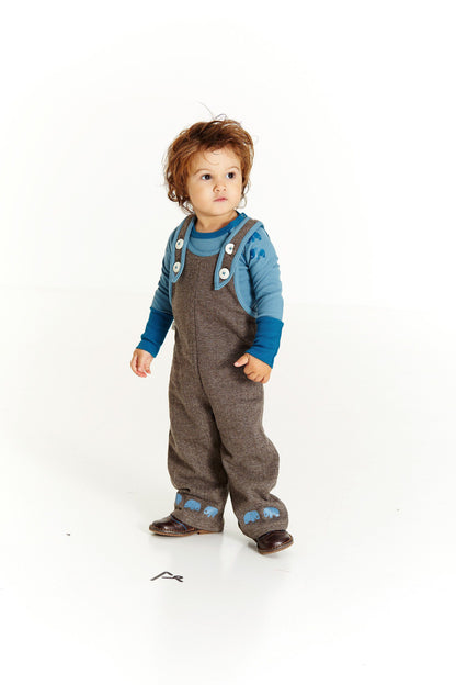 Harian Crawlers java brown Dungarees Alba of Denmark 