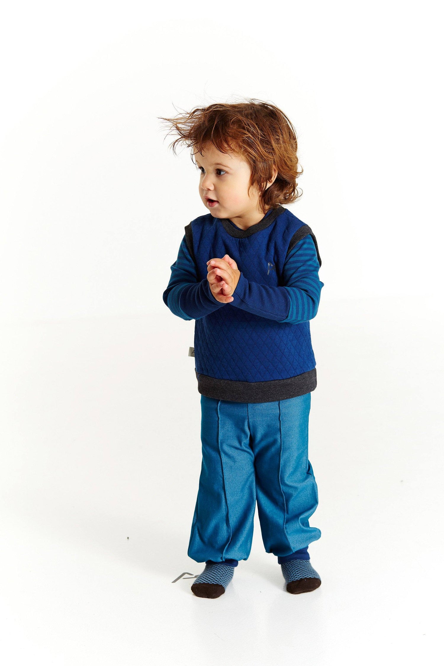 Hami tights pants - moroccan blue Bottoms Alba of Denmark 