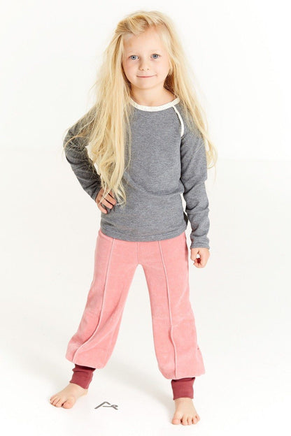 Hami tight pants - pink velour Bottoms Alba of Denmark 