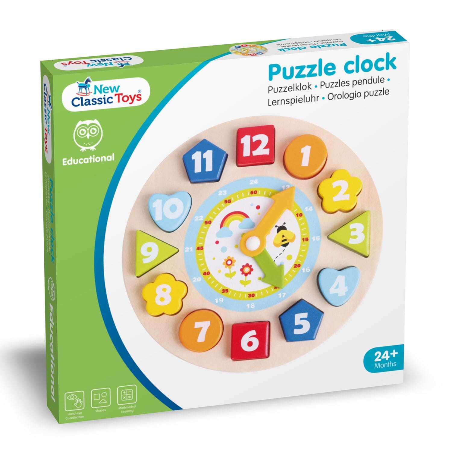 Puzzle relógio New Classic Toys 