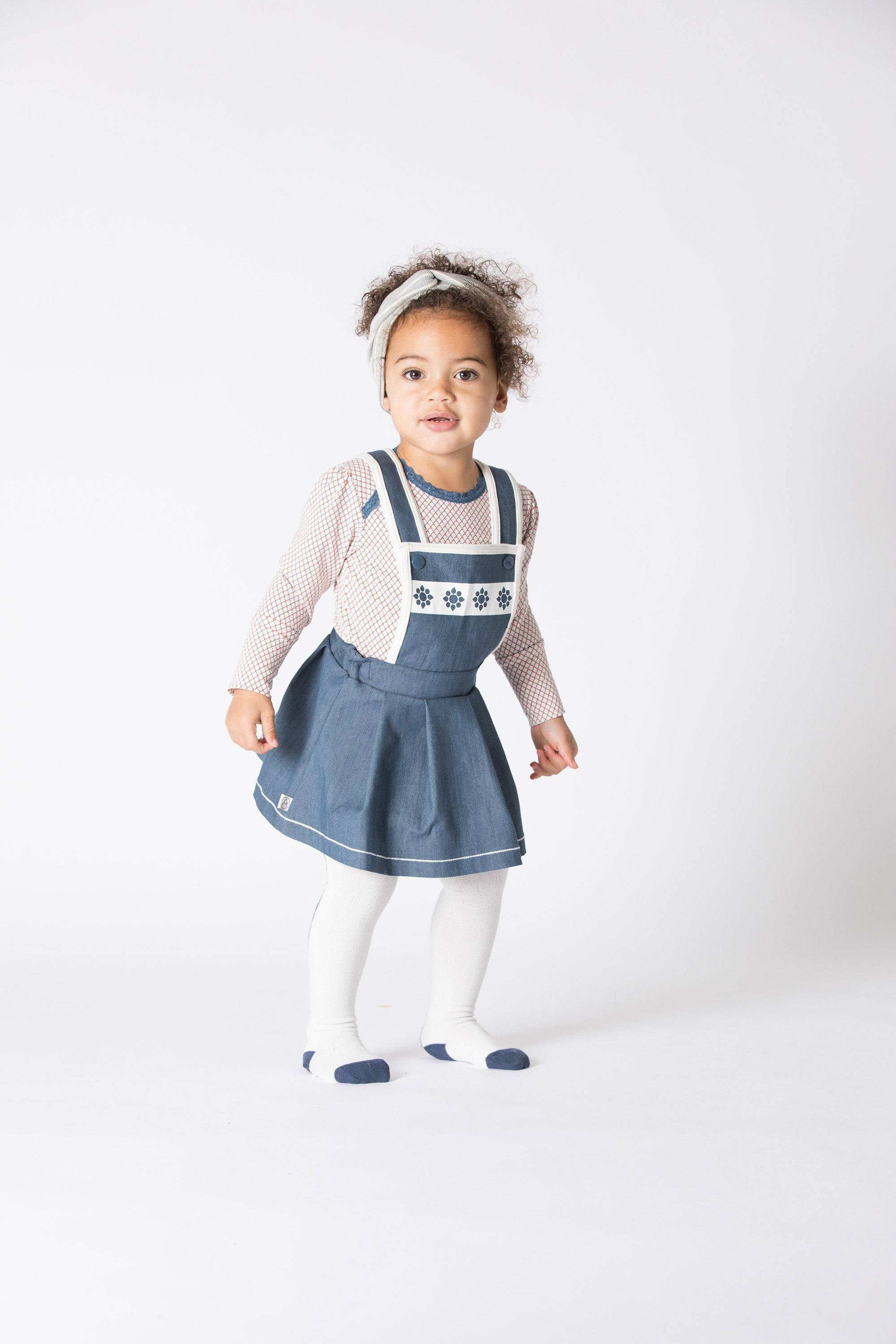 Silje Flower Spencer - dark denim Dresses Alba of Denmark 