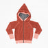 Habian zipper hood - velour - marsala Tops Alba of Denmark 