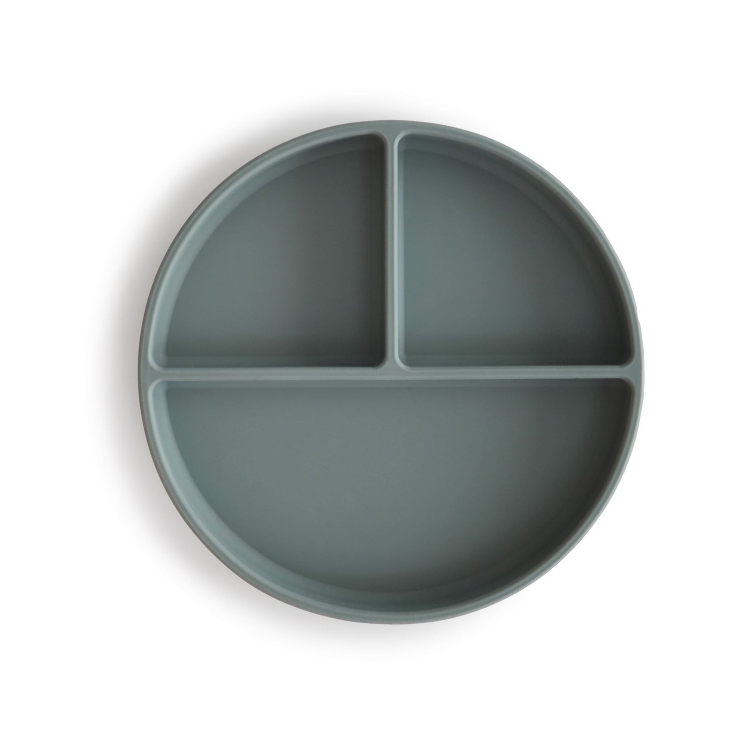 Silicone suction plate dried thyme mushie meal mushie 