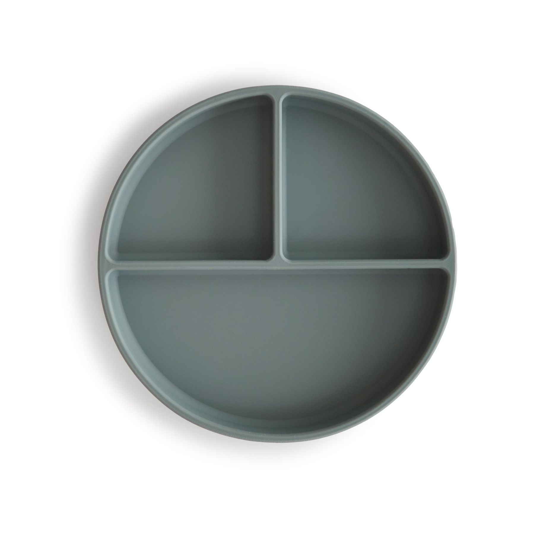 Silicone suction plate dried thyme mushie meal mushie 