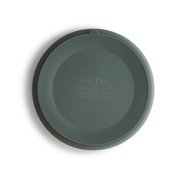 Silicone suction plate dried thyme mushie meal mushie 