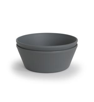 2-pack round dinnerware bowl smoke mushie meal mushie 