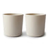 2-pack dinnerware cups ivory mushie meal mushie 