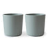 2-pack dinnerware cups sage mushie meal mushie 