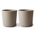 2-pack dinnerware cups vanilla mushie meal mushie 