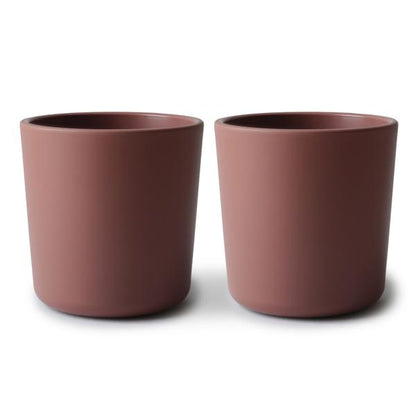 2-pack dinnerware cups woodchuck mushie meal mushie 