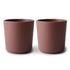 2-pack dinnerware cups woodchuck mushie meal mushie 