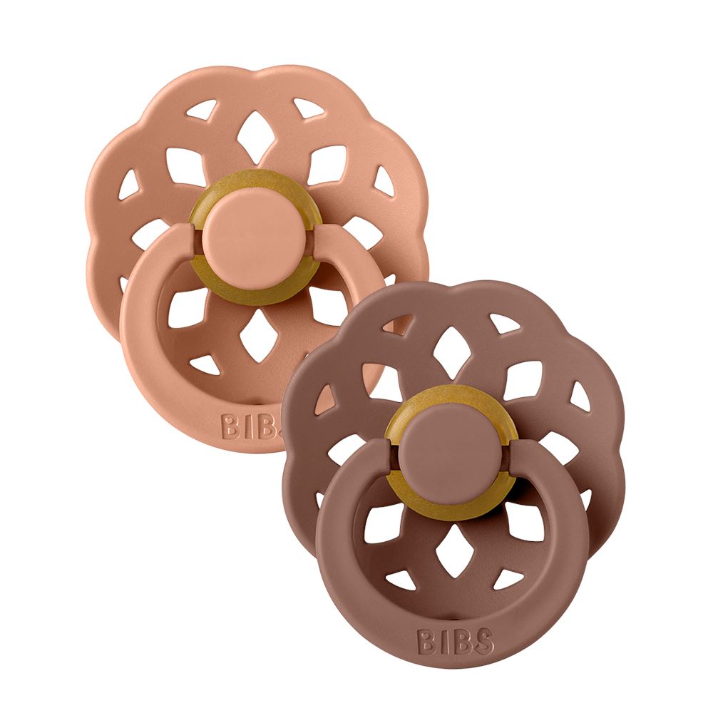 BIBS pacifier 2-pack Boheme woodchuck peach Pacifier BIBS 