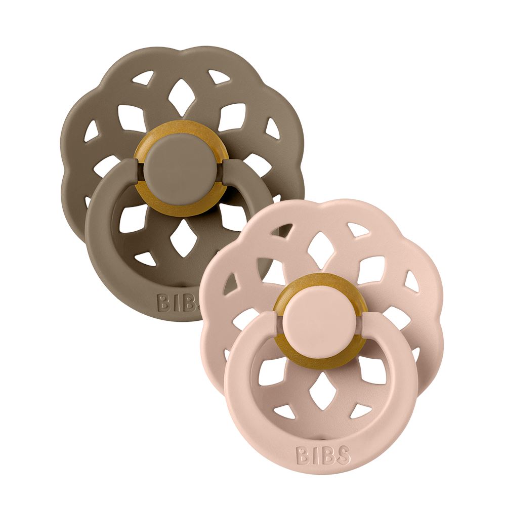 BIBS pacifier 2-pack Boheme dark oak blush Pacifier BIBS 