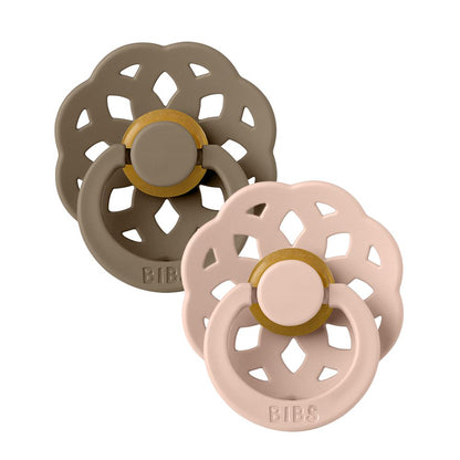 BIBS pacifier 2-pack Boheme dark oak blush Pacifier BIBS 