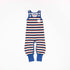 Happy crawlers solidate blue striped AlbaBaby Dungarees Alba of Denmark 