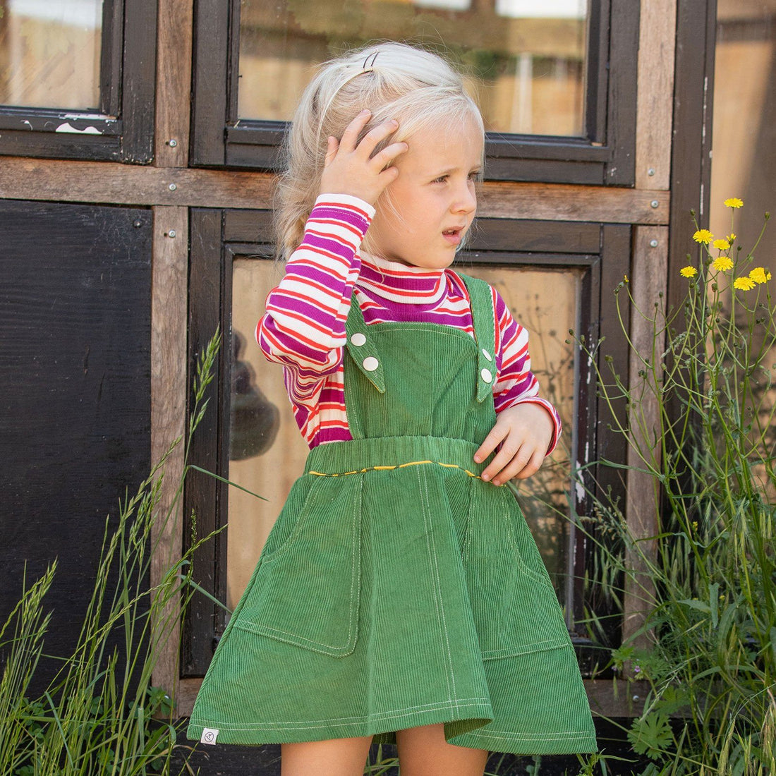 Silje spencer dress juniper AlbaBaby Dresses Alba of Denmark 