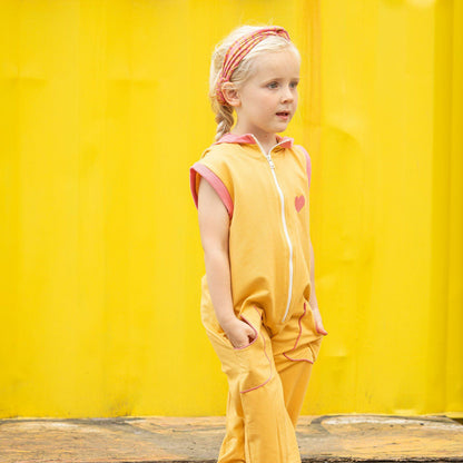 Mio jumpsuit bright gold AlbaBaby Playsuit Alba of Denmark 