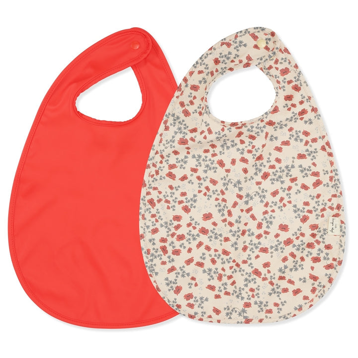 2-pack dinner bib poppy Konges sløjd dinnerware Konges sløjd 
