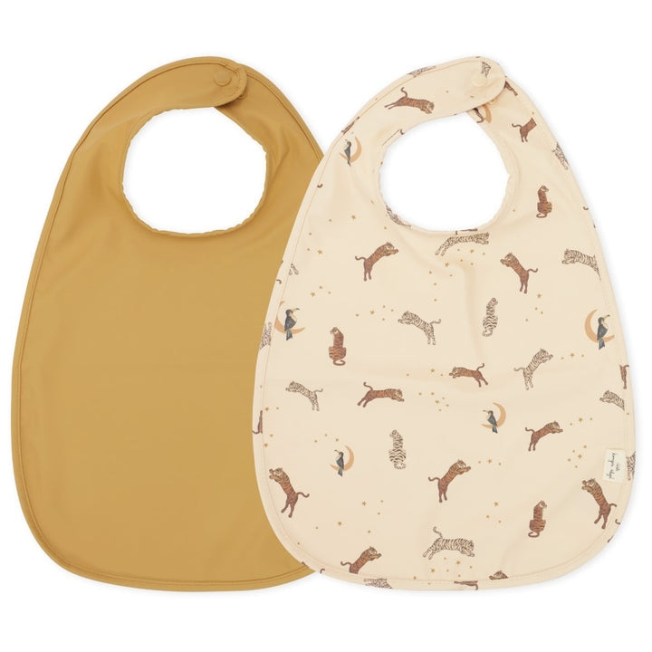 2-pack dinner bib roar/almond Konges sløjd dinnerware Konges sløjd 