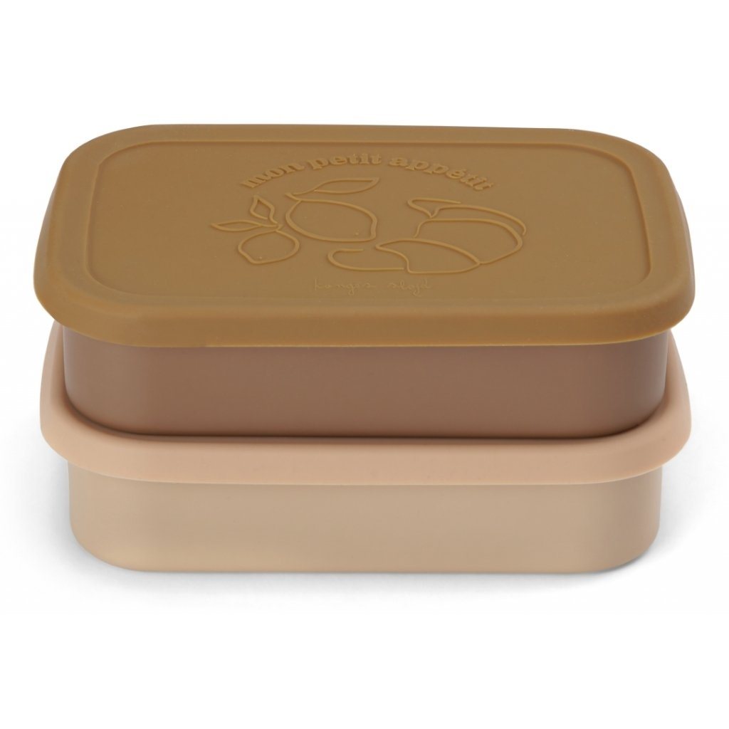 2-pack food boxes lid square rose Konges sløjd Dinnerware Konges sløjd 