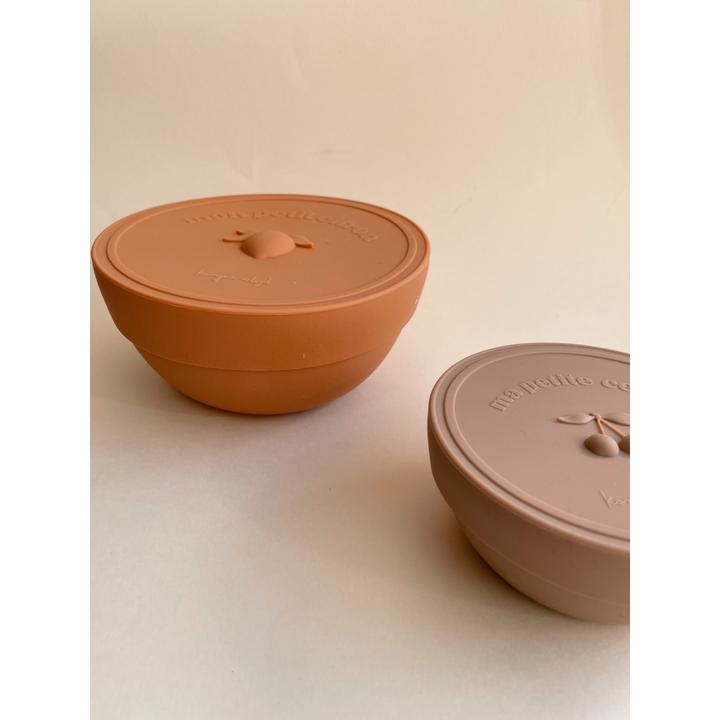 2-pack snack boxes blush/terracotta Konges sløjd Dinnerware Konges sløjd 