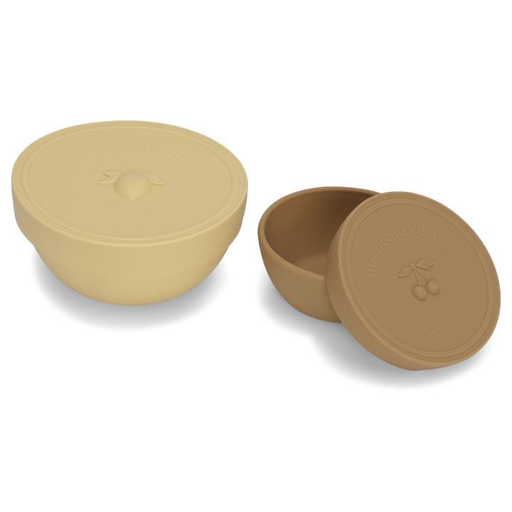 2-pack snack boxes lemonade/almond Konges sløjd Dinnerware Konges sløjd