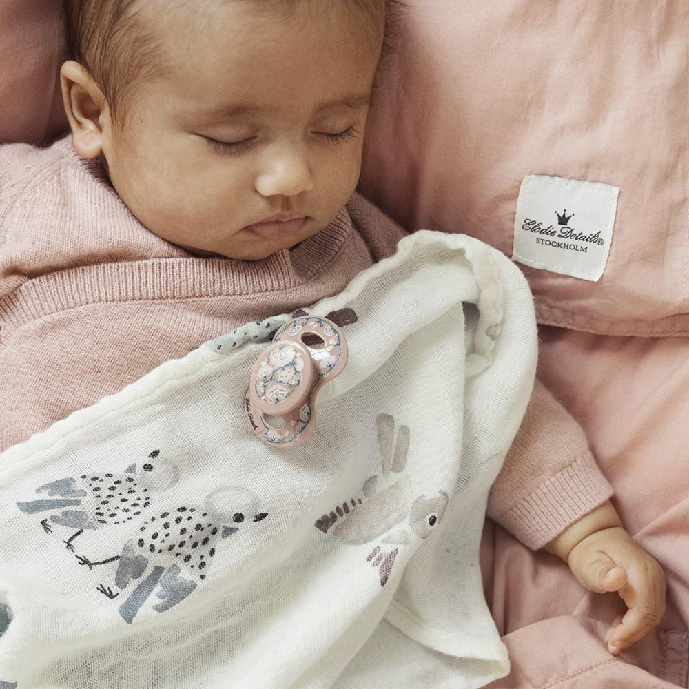 Pacifier faded rose bells newborn Pacifier Elodie details 