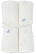 2 musselinas bambu Ibiza denim 70 x 70 cm Muslin Meyco 