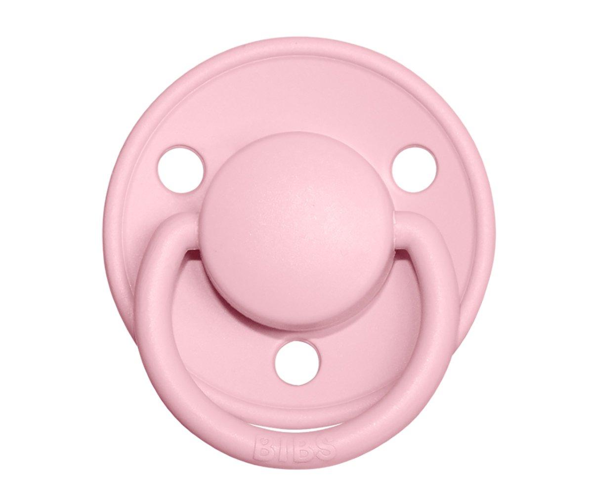 2-pack Bibs De Lux ivory | baby pink one size Pacifier BIBS 