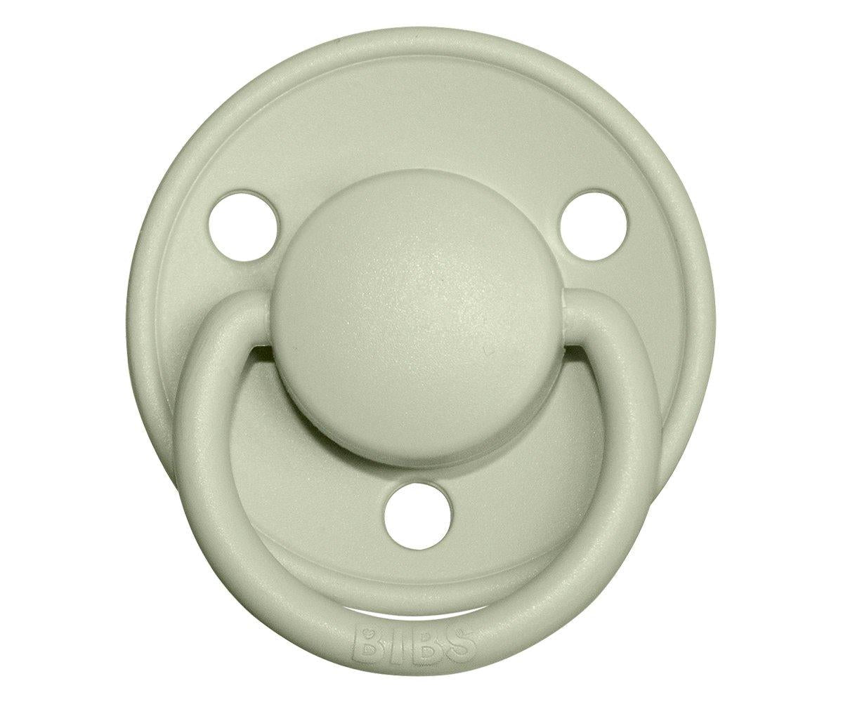 2-pack Bibs De Lux ivory | sage one size Pacifier BIBS 