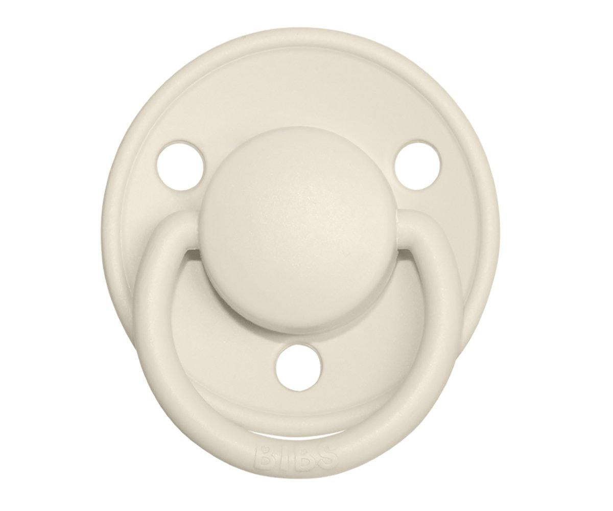 2-pack Bibs De Lux ivory | sage one size Pacifier BIBS 