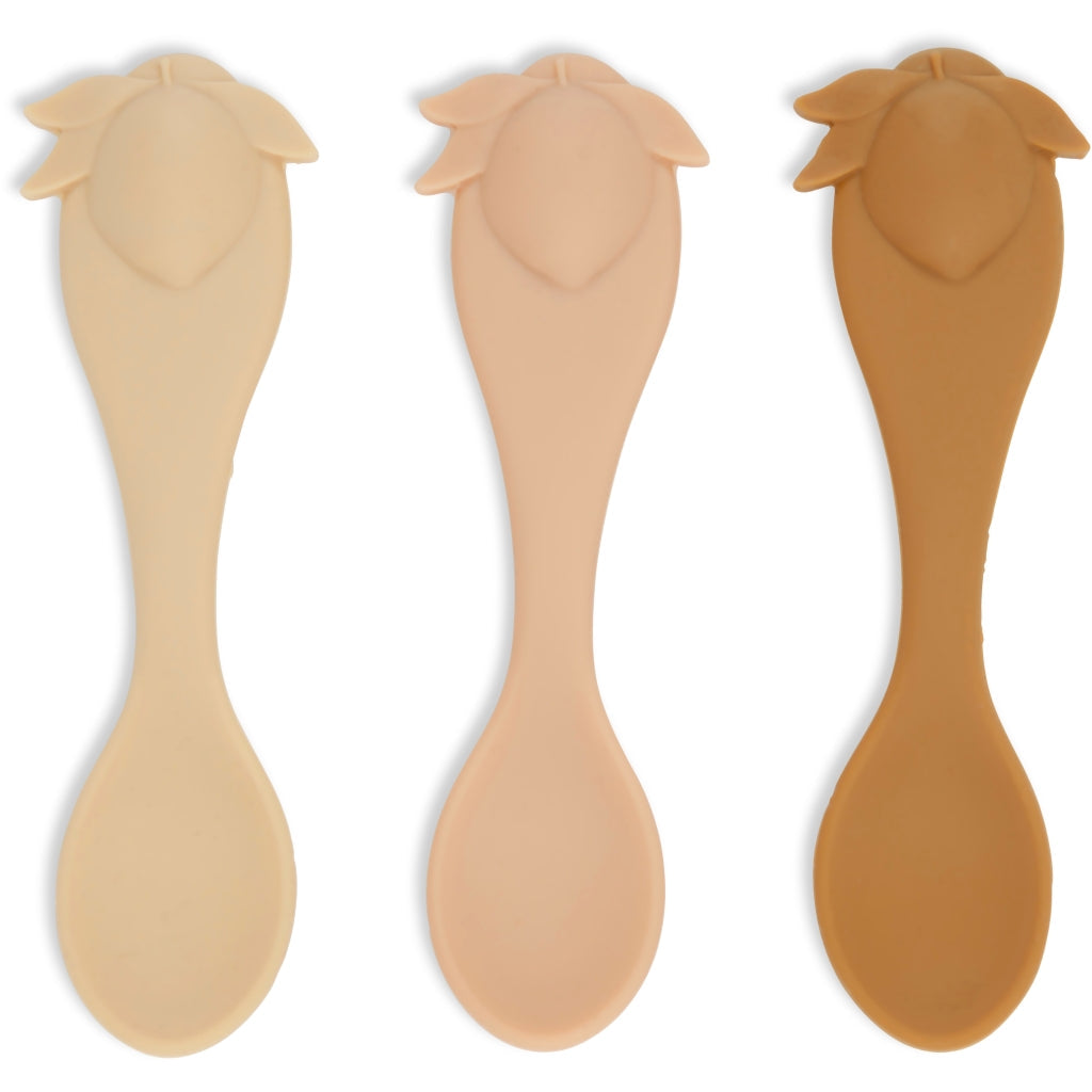 3-pack spoons silicone lemon rose mix Konges sløjd Meal Konges sløjd
