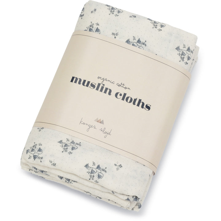 3 musselinas clochette bleu Muslin Melancia for babies & kids