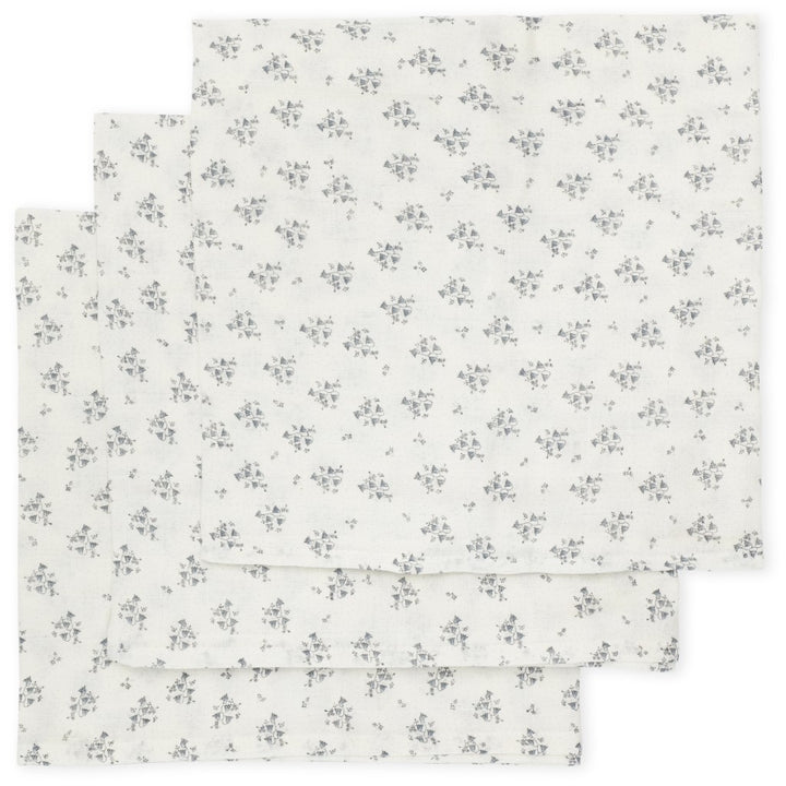3 musselinas clochette bleu Muslin Melancia for babies & kids