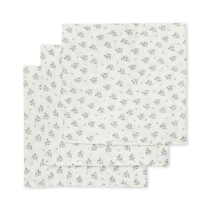 3 pack muslin cloth - clochette bleu Konges sløjd Muslin Konges sløjd 