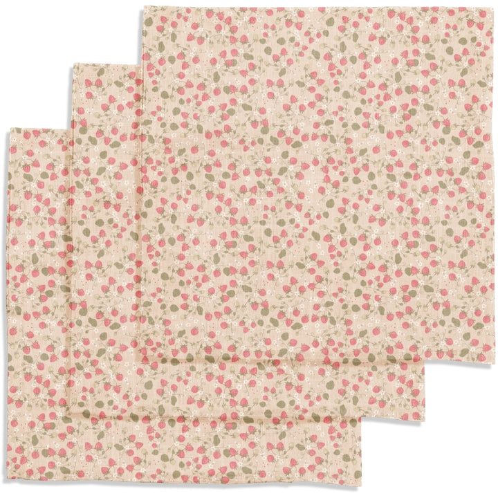 3 musselinas strawberry fields Muslin Melancia for babies &amp; kids 