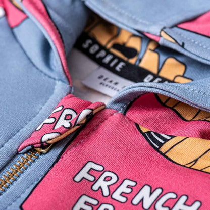 Casaco com capuz blue fries Tops Dear Sophie 