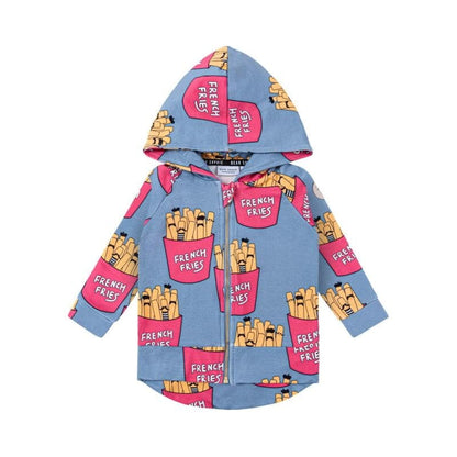 Casaco com capuz blue fries Tops Dear Sophie 